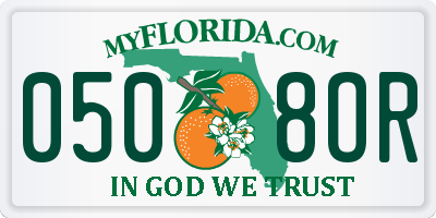 FL license plate 0508OR