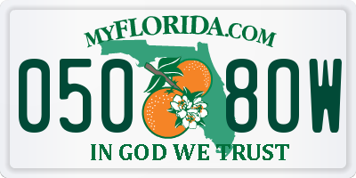 FL license plate 0508OW