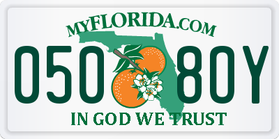 FL license plate 0508OY