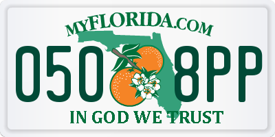 FL license plate 0508PP