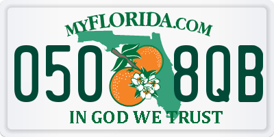 FL license plate 0508QB