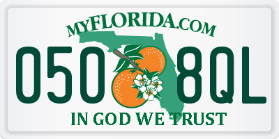 FL license plate 0508QL