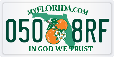 FL license plate 0508RF