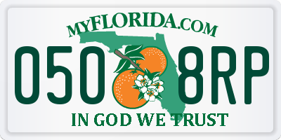 FL license plate 0508RP