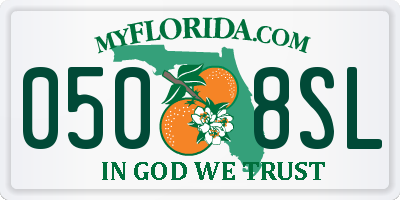 FL license plate 0508SL