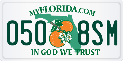 FL license plate 0508SM
