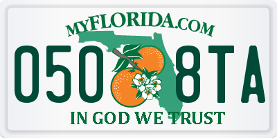 FL license plate 0508TA