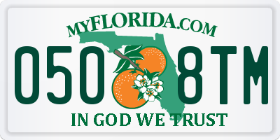 FL license plate 0508TM