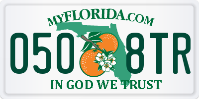 FL license plate 0508TR