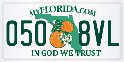 FL license plate 0508VL