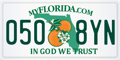 FL license plate 0508YN