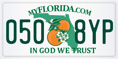FL license plate 0508YP