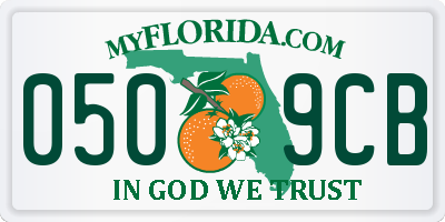 FL license plate 0509CB