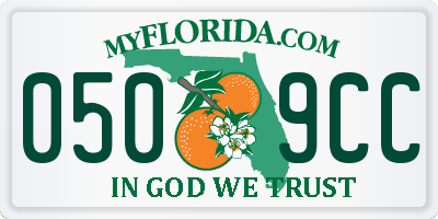 FL license plate 0509CC