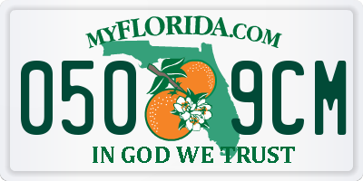 FL license plate 0509CM