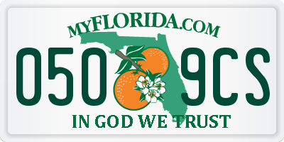 FL license plate 0509CS