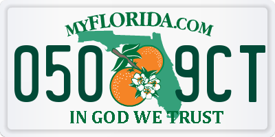 FL license plate 0509CT