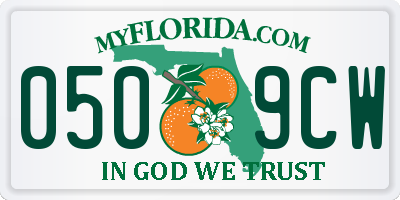 FL license plate 0509CW