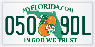 FL license plate 0509DL