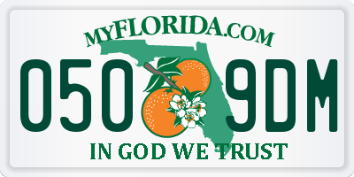 FL license plate 0509DM