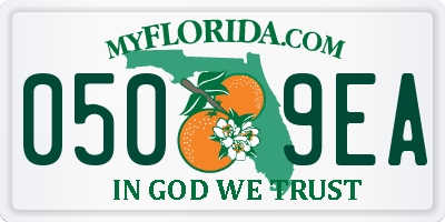 FL license plate 0509EA