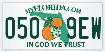 FL license plate 0509EW
