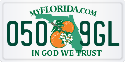 FL license plate 0509GL