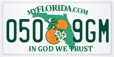 FL license plate 0509GM