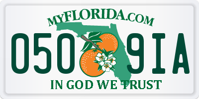 FL license plate 0509IA
