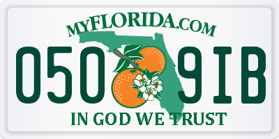 FL license plate 0509IB