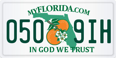 FL license plate 0509IH