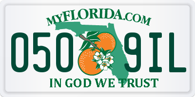 FL license plate 0509IL