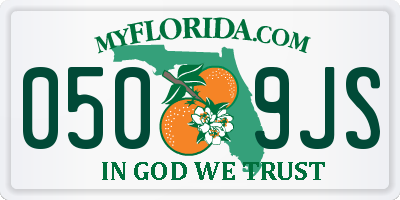 FL license plate 0509JS