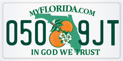 FL license plate 0509JT
