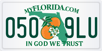 FL license plate 0509LU