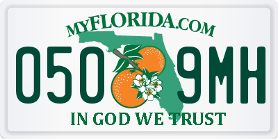 FL license plate 0509MH