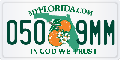 FL license plate 0509MM