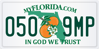 FL license plate 0509MP