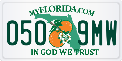 FL license plate 0509MW