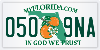 FL license plate 0509NA
