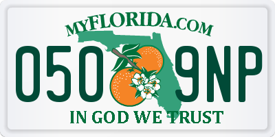 FL license plate 0509NP
