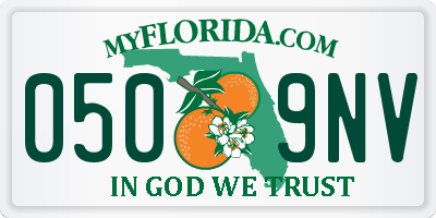 FL license plate 0509NV