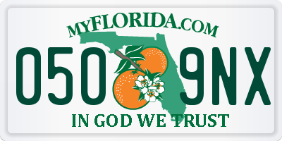 FL license plate 0509NX
