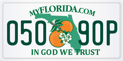 FL license plate 0509OP