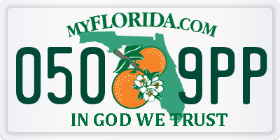 FL license plate 0509PP