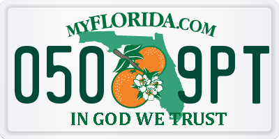 FL license plate 0509PT