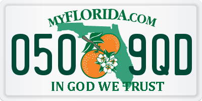 FL license plate 0509QD