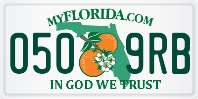 FL license plate 0509RB