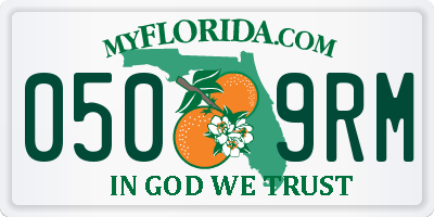 FL license plate 0509RM