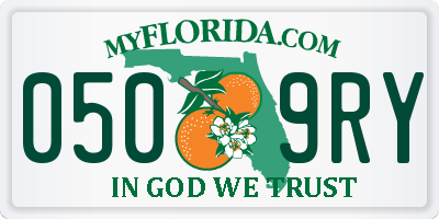 FL license plate 0509RY
